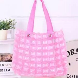 baby pink/blush Jelly PVC Bag